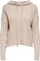 ONLY  Shelly L/S Hood Pullover KNT Noos Moonbeam BEIGE XL