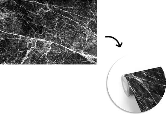 Papier peint - Papier peint Papier peint photo Marbre - Pierre - Zwart - Largeur 330 cm x hauteur 220 cm