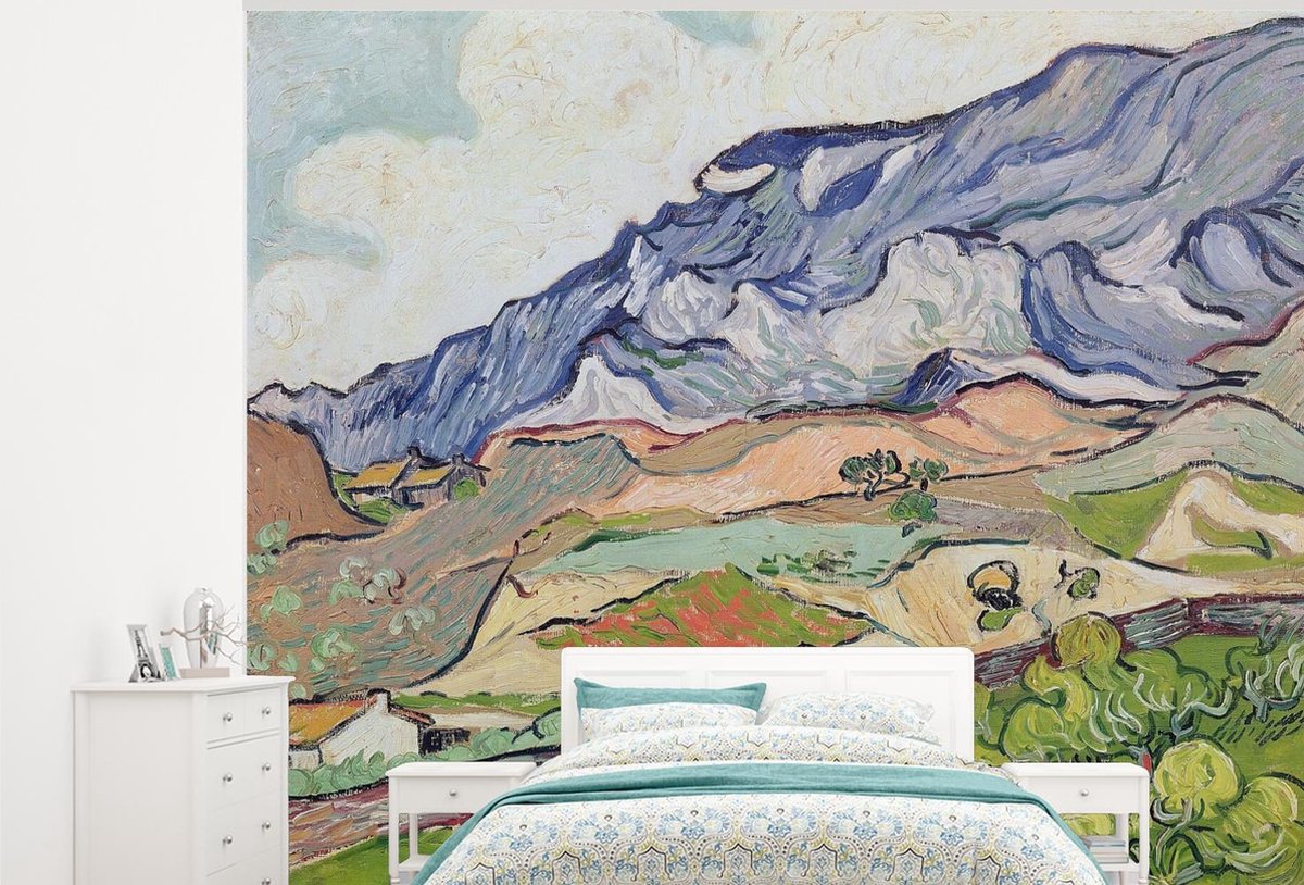 Behang - Fotobehang De Alpen - Vincent van Gogh - Breedte 275 cm x hoogte 220 cm