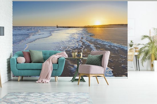 Papier peint Papier peint photo en vinyle - Plage de Domburg largeur 360 cm x hauteur 240 cm - Tirage photo sur papier peint (disponible en 7 tailles)
