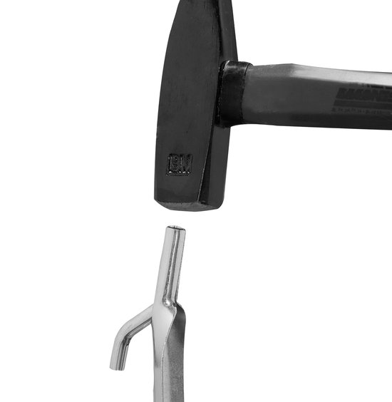 Relaxdays tentharingen - 12 stuks - 30 cm lang - voor harde grond - staal - met haak en kop van Relaxdays — afbeelding 2