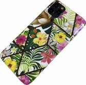 Apple iPhone X / Xs - Silicone zacht hoesje Lisa bloemen kleurrijk - Geschikt voor