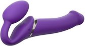 Strap On Me - Strapless Vibrerende Voorbind Dildo - Maat L - Paars