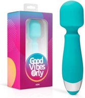 Good Vibes Only Aida Wand Massager - Magic Wand met 10 Vibratiestanden - Compact Formaat Wand Vibrator - Oplaadbaar & Gemaakt van Siliconen - Groen