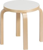 NE60 kinderkruk - poten berken / zitting laminaat wit