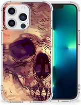Anti Shock hybrid Case Apple iPhone 13 Pro Telefoonhoesje  met doorzichtige rand Skullhead