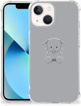 Telefoonhoesje  iPhone 13 mini TPU Case met transparante rand Baby Olifant