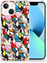 Anti-shock Hoesje met foto iPhone 13 Telefoon Hoesje met doorzichtige rand Birds