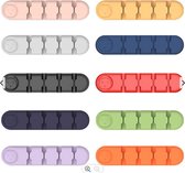 Garpex® Zelfklevende Kabelhouder - Kabel Organizer - 4 Kabels - Oranje