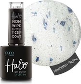 Halo Gelpolish Top Coat Manhattan Skyline Non Wipe 8 ml (Sparkling)