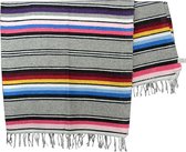 Mexicaanse deken - serape - katoen -215 x 145cm - ABMZZ0grey2