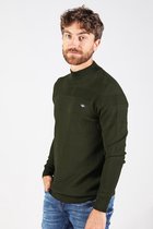 Gabbiano Trui Turtle Neck Met Streepjesstructuur 611720  Army 502 Mannen Maat - L