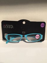 Donna Di Maurizio lichtblauw +3.00 leesbril