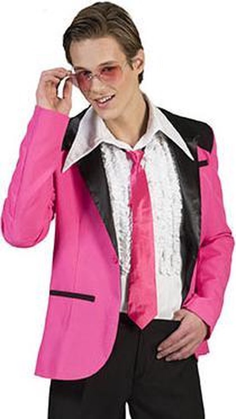 Middelen Convergeren Haast je Funny Fashion - Jaren 50 Kostuum - Volkomen Fout Roze Gala Jasje Man - roze  - Maat... | bol.com