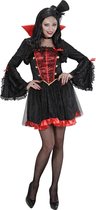 Widmann - Vampier & Dracula Kostuum - Luxe Dames Vampier - Vrouw - rood,zwart - Medium - Halloween - Verkleedkleding
