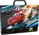 opbergkoffer Cars junior 33 x 24 cm karton zwart/rood