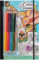 Grafix Kleuren op nummer | 36 pagina's | inclusief 12 genummerde kleurpotloden | Tekenen voor kinderen