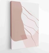 Canvas schilderij - Abstract organic shape Art design for poster, print, cover, wallpaper, Minimal and natural wall art. Vector illustration. 2 -    – 1833816445 - 115*75 Vertical