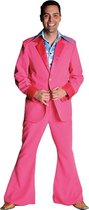 Jaren 80 & 90 Kostuum | Roze Saturday Night Boogie Night | Man | Small | Carnaval kostuum | Verkleedkleding