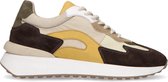 Sacha - Dames - Bruine multicolor suède sneakers - Maat 40
