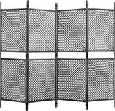 Everest Schuttingpaneel 2,4x2 m poly rattan antracietkleurig