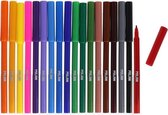 viltstiften gekleurd junior 2 mm 15,4 cm 18 stuks