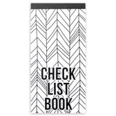 checklistbook Zepp lijnen 10 x 20 cm papier zwart/wit