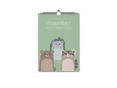 Editoo Happy Animals - Verjaardagskalender - A4 - 13 pagina's