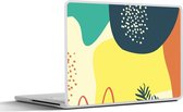 Laptop sticker - 17.3 inch - Zomer - Vormen - Abstract - 40x30cm - Laptopstickers - Laptop skin - Cover