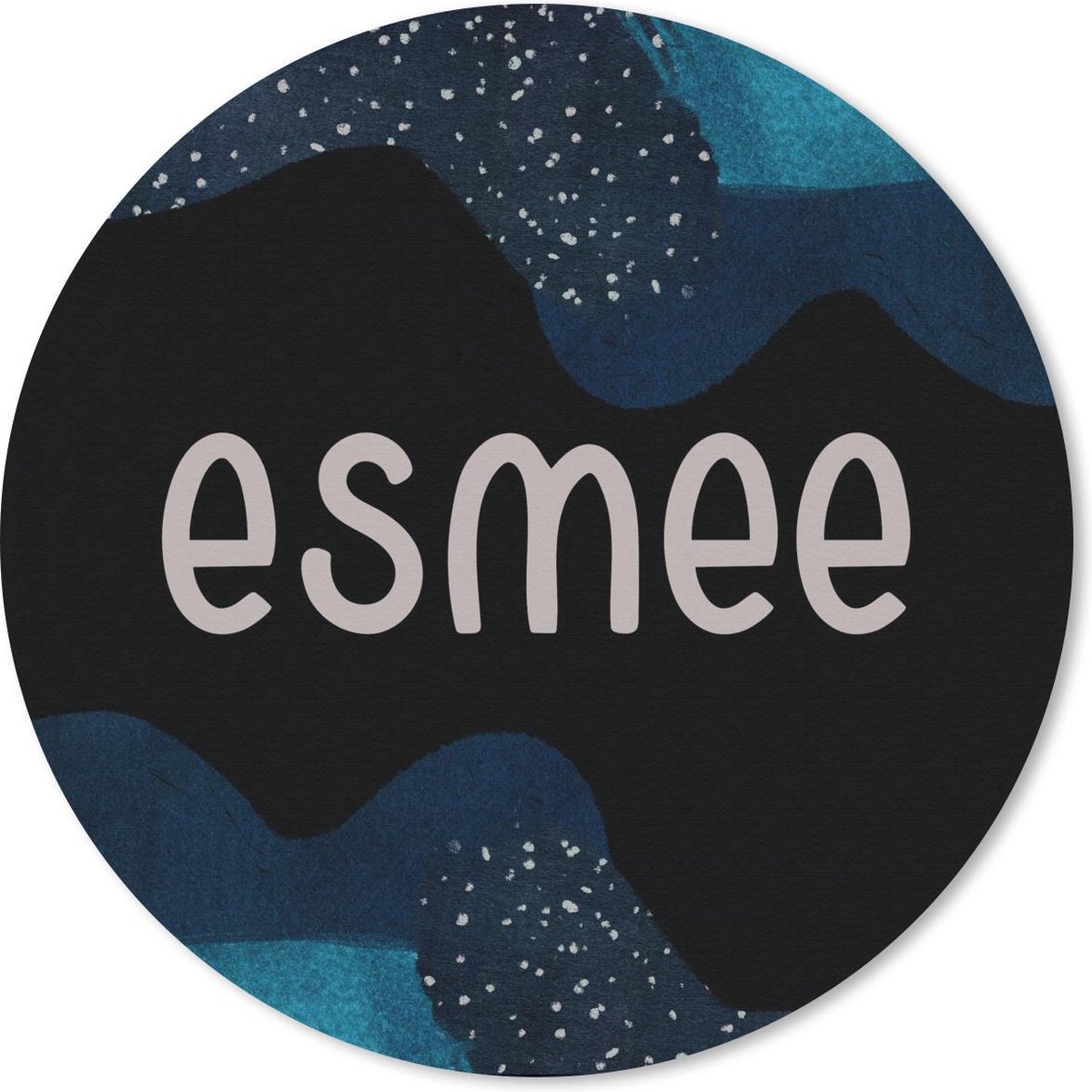 Muismat rond 20x20 cm - Mousepad Esmee - Pastel - Meisje - Ronde muismatten