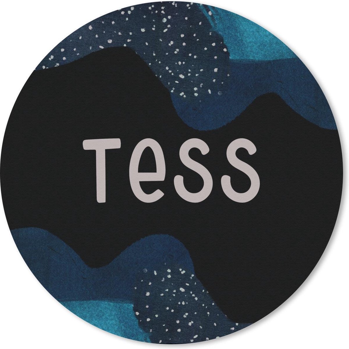 Muismat rond 20x20 cm - Mousepad Tess - Pastel - Meisje - Ronde muismatten