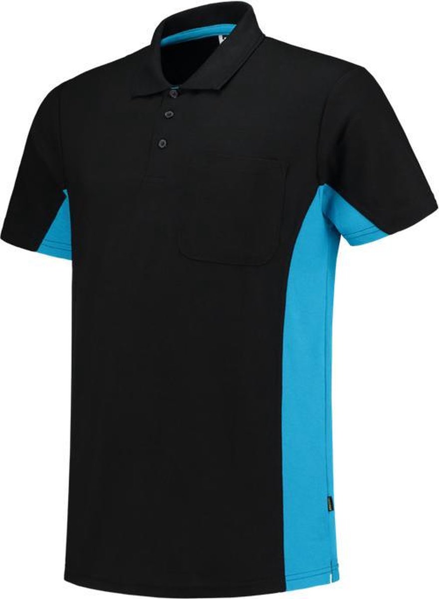 Tricorp Poloshirt Bi-Color - Workwear - 202002 - Navy-Limoengroen - maat L