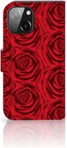 GSM Hoesje geschikt voor iPhone 13 Mini Mobiel Bookcase Red Roses