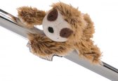 magneet luiaard Chill Bill 12 x 7 cm pluche bruin