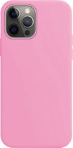 iPhone 13 Pro Hoesje Siliconen Licht Roze - iPhone 13 Pro Hoesje Licht Roze Case - iPhone 13 Pro Licht Roze Silicone Hoesje