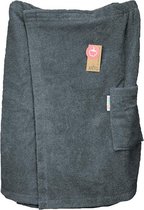 ARTG® Towelzz - Sauna Kilt - Heren - met klittenband - Donker Grijs - Graphite - (tot 150 cm heupomvang)