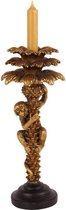 Kandelaar kaarsenhouder aap in een boom goud 30 cm | 11578401| Dutch Style