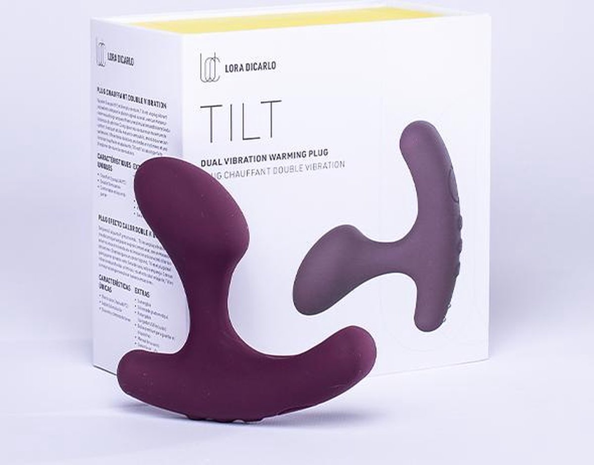 tilt dual vibration warming plug b-Vibe Butties Anal Training Remote Control Vibrating 2-Piece Plug Set main image 0