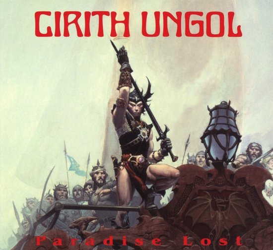 Albumhoes met 'CIRITH UNGOL' in rode letters en een fantasy-krijger met zwaard.