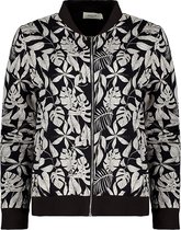 DEELUXE Bomberjack met tropische print TASSI Tropical Print Black