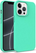 Apple iPhone 13 Mini Hoesje Flexibel en Dun TPU Back Cover Groen