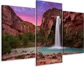 Schilderij - Havasupai waterval, USA, 3 luik, premium print