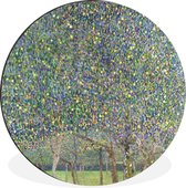 WallCircle - Wandcirkel - Muurcirkel - Een perenboom - Gustav Klimt - Aluminium - Dibond - ⌀ 90 cm - Binnen en Buiten