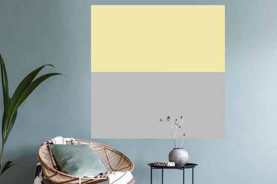 Stickers muraux - Été - Proverbes - Jaune - 120x120 cm - Feuille adhésive XXL