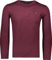 Polo Ralph Lauren  Trui Rood Rood Getailleerd - Maat S - Heren - Herfst/Winter Collectie - Wol