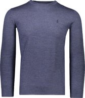 Polo Ralph Lauren  Trui Blauw Aansluitend - Maat XL - Heren - Herfst/Winter Collectie - Wol