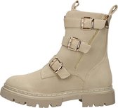 SUB55 Biker boots Enkellaarsjes Plat - beige - Maat 36