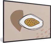 Cadre photo avec poster - Été - Figue - Marron - 120x80 cm - Cadre pour poster