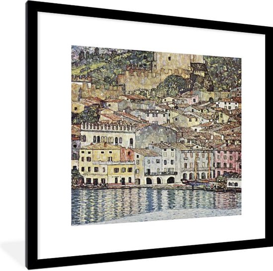 Fotolijst incl. Poster - Landscape - Gustav Klimt - 40x40 cm - Posterlijst