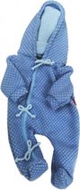 babypoppenkleding Newborn meisjes 45 cm wol blauw